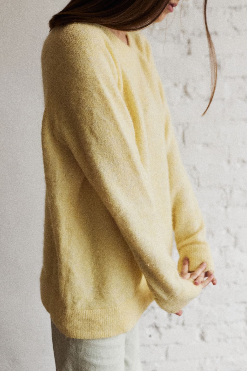 Cytrynowy sweter alpaka