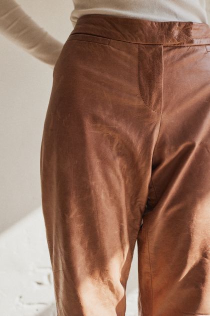 Skórzane spodnie Alexander McQueen M/L 